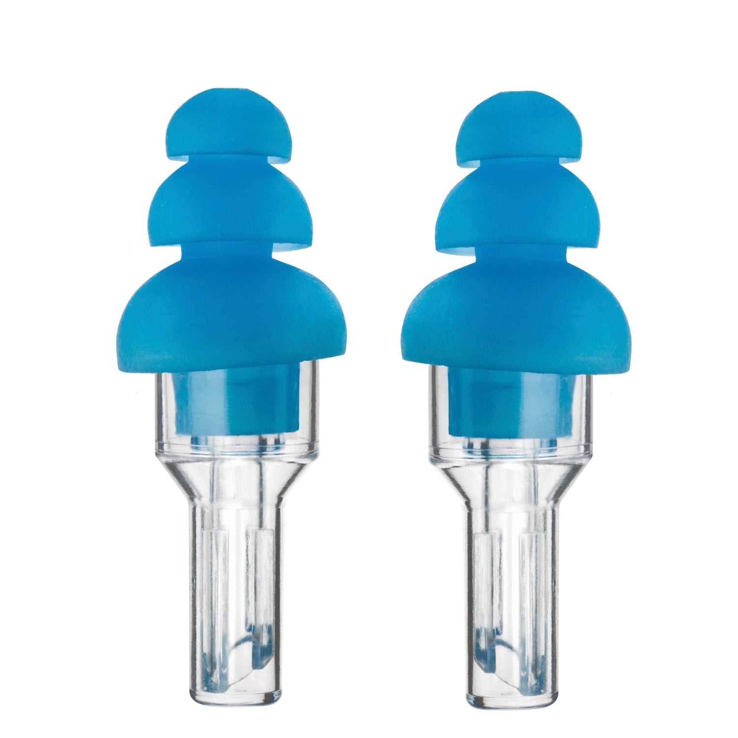 Etymotic Research ER20 High-Fidelity Earplugs (Concerts, Musicians, Airplanes, Motorcycles, Sensitivity and Universal Hearing Protection) - Standard, Clear Stem w/ Blue Tip