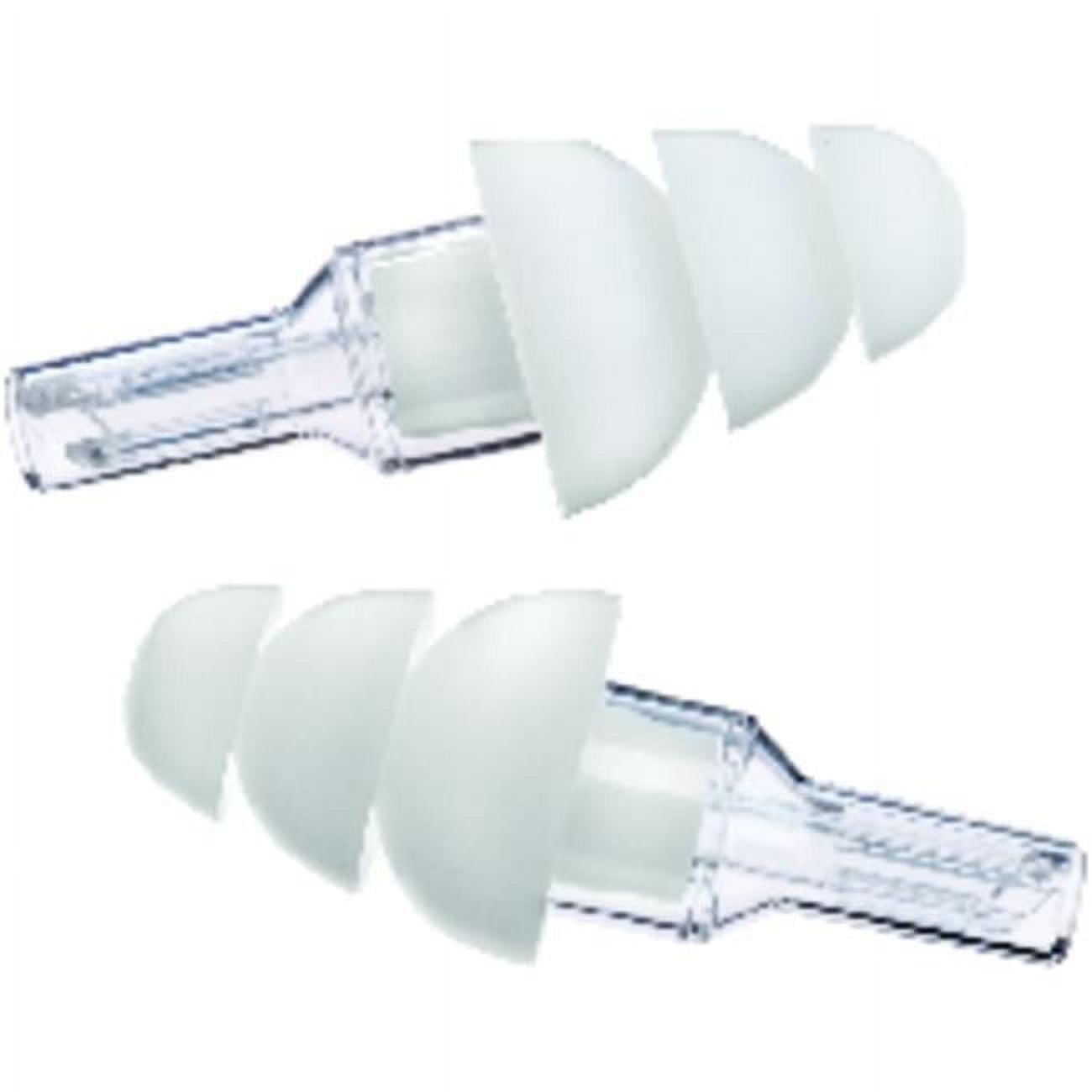 Etymotic Research ER20 High-Fidelity Earplugs, White with Clear Stem, 1 Pair Large Fit, Clamshell Packaging
