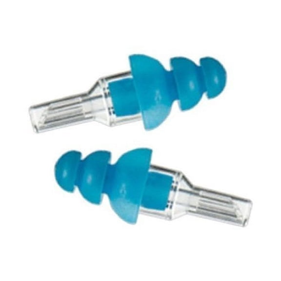 Etymotic Research ER20-SMB-C ETYPlug Hearing Protection Earplugs Standard Fit (10 Pair Clear Stem with Blue Tip)