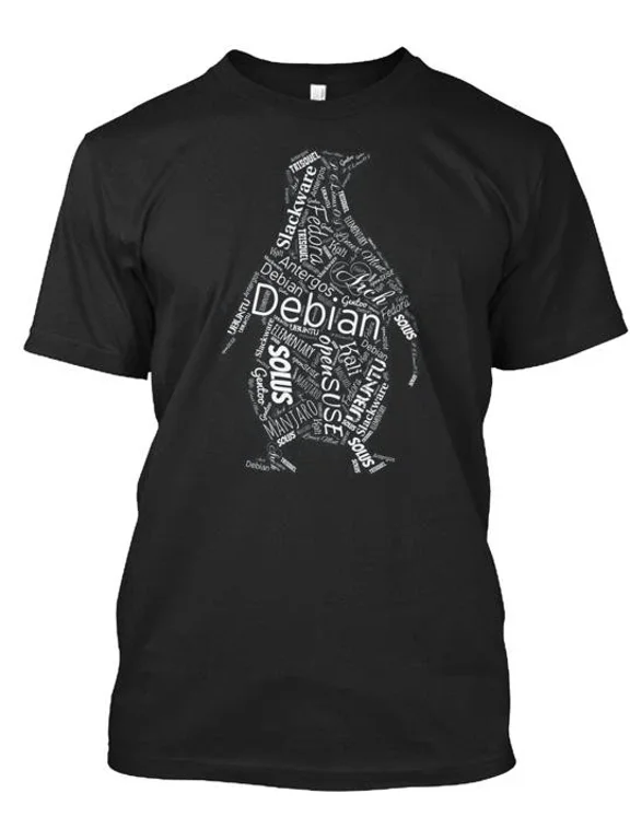 Eu Linux Foss Community T-Shirt Made in the USA Size S to 5XL