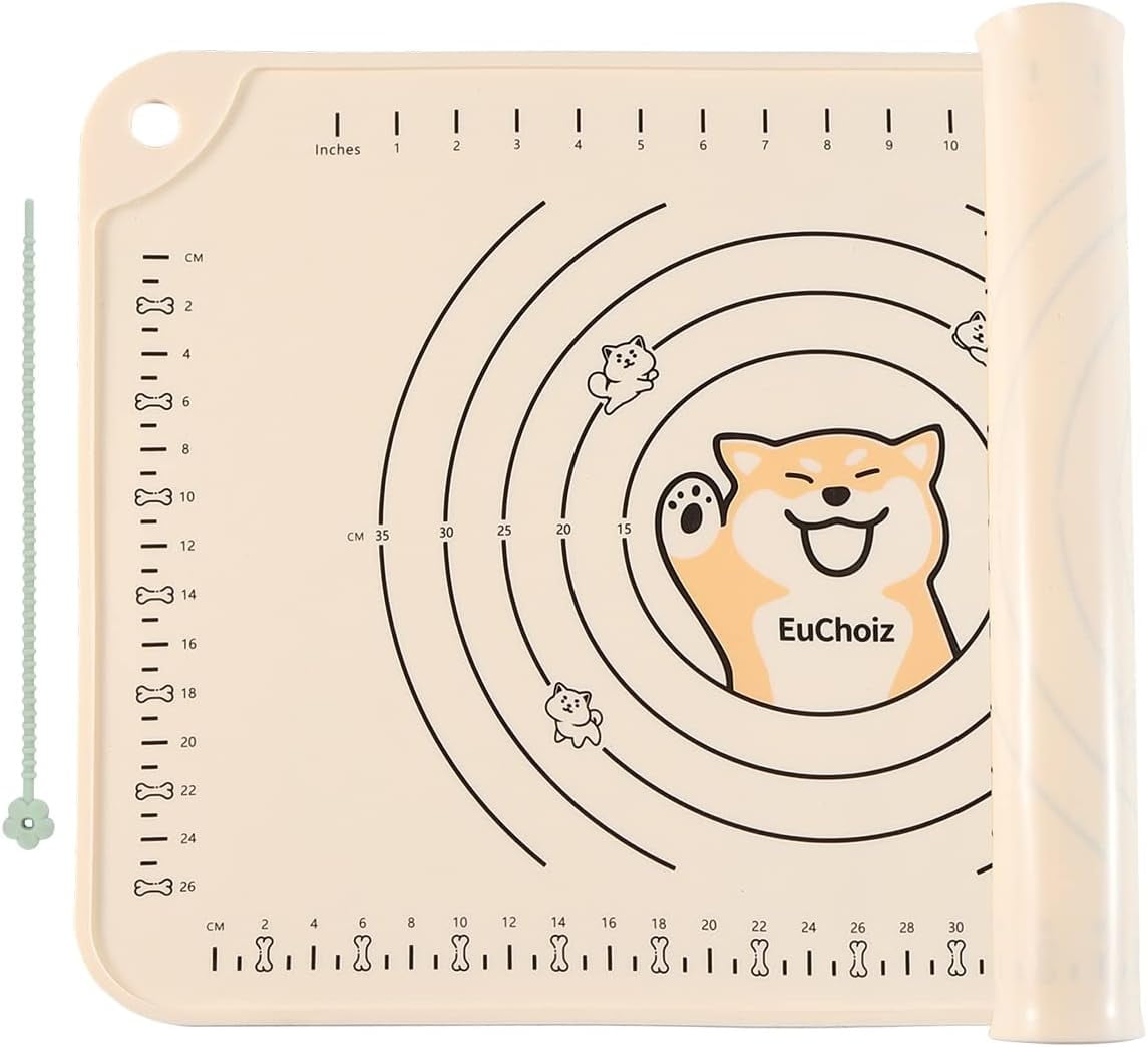 EuChoiz Silicone Pastry Mat 32" x 24" Non Stick Baking Mat Food Grade Silicone Rolling Dough Mat