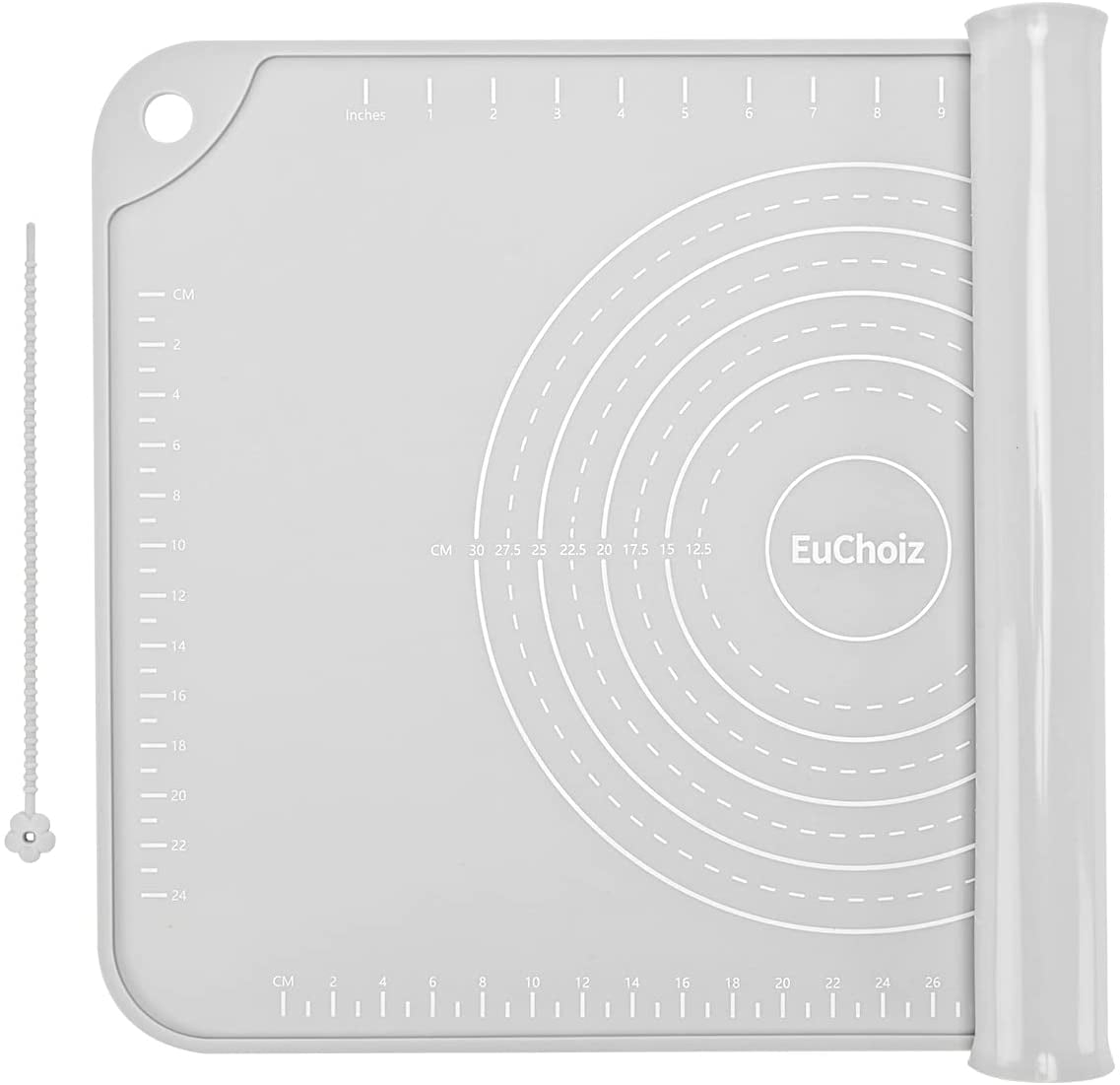 EuChoiz Silicone Pastry Mat 32" x 24" Non Stick Baking Mat Food Grade Silicone Rolling Dough Mat