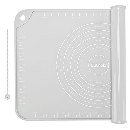 EuChoiz Silicone Pastry Mat 20" x 16" Non Stick Baking Mat Food Grade Silicone Rolling Dough Mat