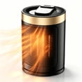 thumbnail image 1 of EuKer 1500W Ceramic Heater, Portable Space Heater with Remote Control, ECO Thermostat & 60° Oscillation Mode for Office, Bedroom & Home, Gold, 1 of 8