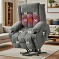 thumbnail image 1 of EuKer Electric Lift Chair for Elderly, Extra Wide Lift Recline with Massage and Heat, Gray, 1 of 8