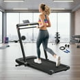 thumbnail image 1 of EuKer Foldable Treadmill, 2.75HP Walking Pad with Incline and Handle for Home or Office, Black, 1 of 8