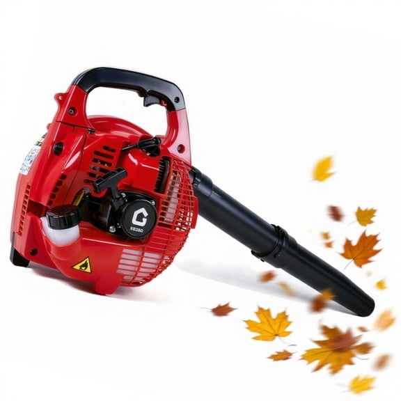 EuKer Leaf Blower Gas Powered 28CC, 490 CFM Handheld Cordless Leaf Blower for Clears Leaves, Debris, Snow Removal, Red