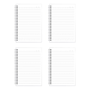 Euahivb Composition Notebooks 4 Pack Thick Student Writing Notebooks Spiral Notebooks for Home Study for Hand Draft Writing Reading Excerpt Collecting and Daily Task Planning
