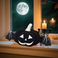 thumbnail image 1 of Euahivb Halloween Pumpkin Plush Pillow with Bat Accents, Soft Polyester Fleece Cushion for Halloween and Thanksgiving Tabletop Decoration, Lightweight and Reusable Holiday Ornamen, 1 of 6