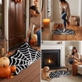 thumbnail image 1 of Euahivb Halloween Spider Web Bath Mat 23.6×15.8 Inch Soft Polyester Gothic Floor Rug Spooky Bathroom Doormat for Tub Shower Bedroom Doorway Fall Decor, 1 of 9