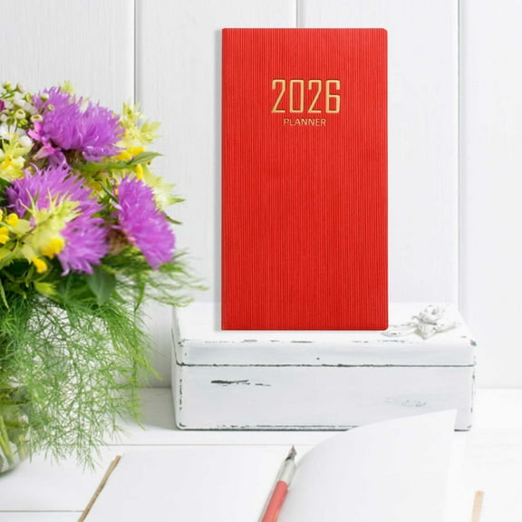 Euaioeiu A6 Mini Notebook Organizer with Dot Grid Pages, Daily Planner and Travel Journal for Office, College, Journaling, Note Taking, Creative Writing and Personal Scheduling