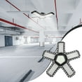thumbnail image 1 of Euaioeiu Adjustable LED Garage Ceiling Light with 360° Foldable Panels, Super Bright 12000LM Workshop Lighting, E27 Screw Socket Shop Light for Basement Warehouse Utility Room, 1 of 8