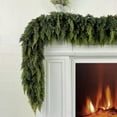 thumbnail image 1 of Euaioeiu Artificial Christmas Garland, 6ft Long Pine Needle Garland with Soft Bendable Branches for Holiday Decor, Indoor Outdoor Mantle Staircase Fireplace Wall Door Wreath Decoration, 1 of 8