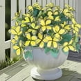 thumbnail image 1 of Euaioeiu Artificial Flowers for Outdoor Decor, Waterproof UV Resistant Faux Floral Stems, Realistic 7-Head Silk Blooms in Assorted Colors for Garden Patio Wedding Party Centerpieces, 1 of 6