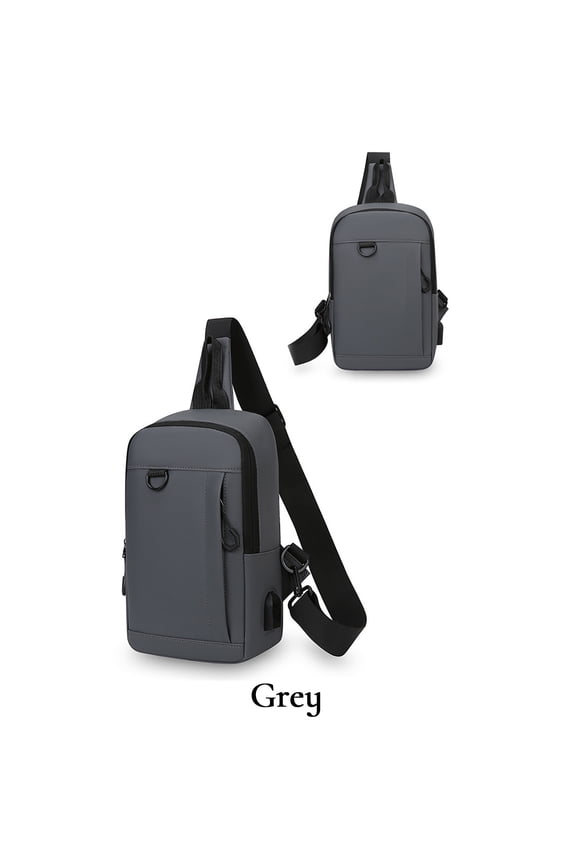 Chest Bag for Men, Running Fanny Pack, Water-Resistant Crossbody Sling Bag with Multiple Pockets for Phone, Essentials, Perfect for Hiking, Travel, Workout, and Everyday Commute