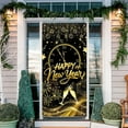 thumbnail image 1 of Euaioeiu Christmas Door Curtain Decorations, Waterproof Holiday Scene Background Cover for Home, 71 x 35 Inches, Polyester Fabric with Hanging Loop, Indoor Outdoor Party Photo Booth Decoration, 1 of 6