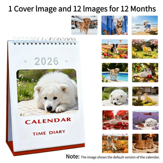 Euaioeiu Custom Photo Calendar 2026 Personalized Wall Desk Calendar with 13 Photo Slots Home Office Decor Customizable Family Memory Gift for Christmas Anniversary Birthday