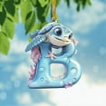 thumbnail image 1 of Euaioeiu Cute Sea Turtle Alphabet Ornaments, Personalized Nursery Decor with Hanging String, 3 Inch Letter Shaped Wall Art for Baby Shower Gift, Birthday Party Favors, Sea Theme Room Decoration, 1 of 2
