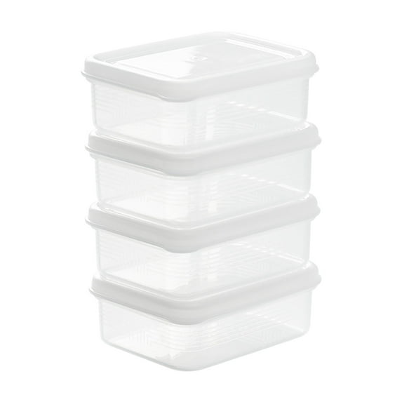 Euaioeiu Food Grade Refrigerator Storage Box, Airtight Freezer Containers for Meat & Meal Prep, BPA-Free Plastic Kitchen Organizer with Lids, Stackable Fresh Keeping for Leftovers & Groceries