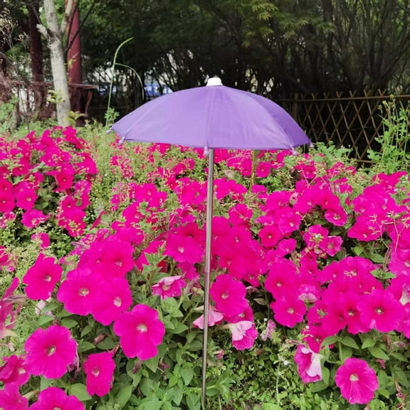 Euaioeiu Garden Umbrella Vegetation Shade Cover Adjustable Height Sun Protection UV Resistant Fabric with Stake for Outdoor Potted Flowers Vegetables Beds Patio Balcony Gardening Decor