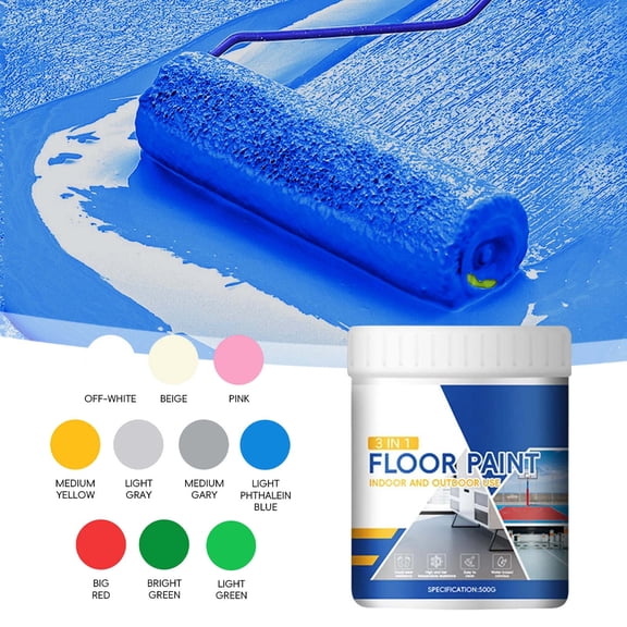 Euaioeiu High Solid Epoxy Floor Paint Water Based Wear Resistant Coating Easy Apply Low VOC Formula for Home Garage Basement Concrete Surface Renovation