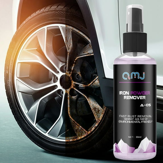 Euaioeiu Iron Powder Remover Spray, Multi-Purpose Rust Dissolver & Protective Coating, for Car Wheels, Stainless Steel Appliances, Metal Surfaces Cleaning & Polishing
