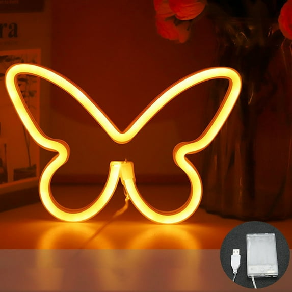 Euaioeiu LED Neon Sign Wall Decor with Remote Control, USB Powered Bedroom Light for Girls Room, Dorm, Party, Wedding, Birthday, Christmas Gift