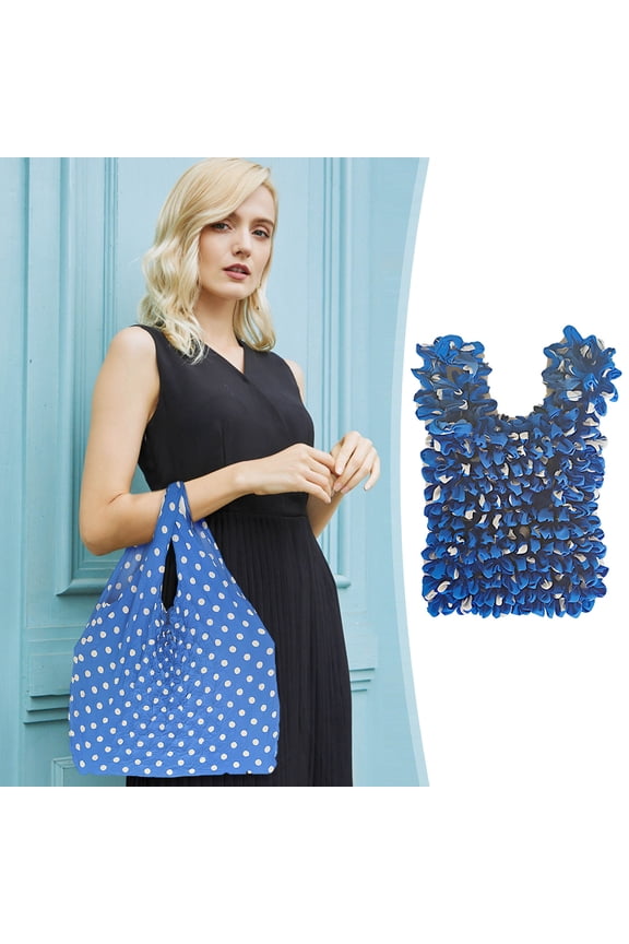 Large Capacity Multipurpose Shopping Bag Tote Bag, Reusable Foldable Telescopic Bag, Water-Resistant Durable Chiffon Fabric, for Grocery Shopping Travel Beach Picnic