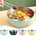 thumbnail image 1 of Euaioeiu Large Stainless Steel Bowls Double Walled Insulated Soup Ice Cream Metal Mixing Nesting Bowls for Serving Soup Rice Cereal Nestable Stainless Steel Bowl, 1 of 7