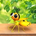 thumbnail image 1 of Euaioeiu Metal Bee Wall Art Decor, Rustproof Outdoor Garden Sculpture, Modern Farmhouse Patio Balcony Decor, Handmade Wrought Iron Insect Statue for Yard Lawn Decoration, 1 of 5