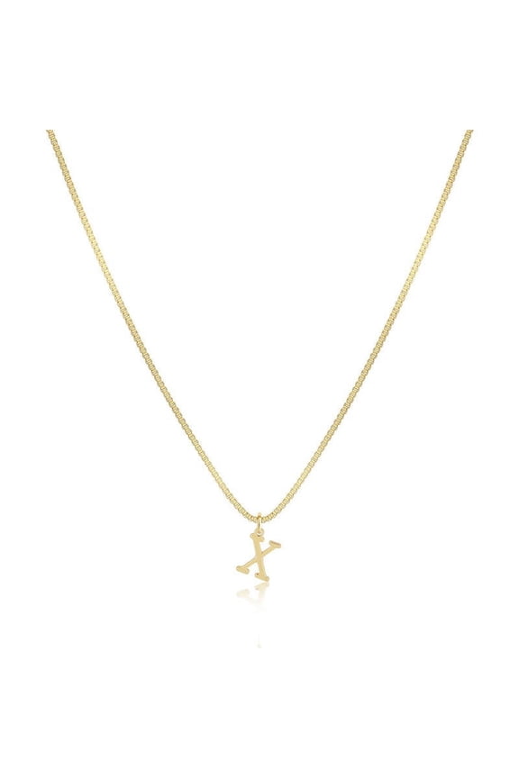 Personalized Initial Necklace for Women Dainty Layering Necklace Gold Alphabet Letter Pendant Minimalist Jewelry Gift for Her Birthday Anniversary Valentine's Day Mother's Day