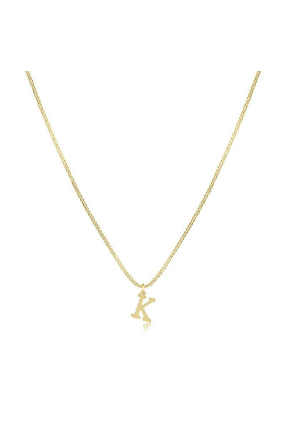 Personalized Initial Necklace for Women Dainty Layering Necklace Gold Alphabet Letter Pendant Minimalist Jewelry Gift for Her Birthday Anniversary Valentine's Day Mother's Day