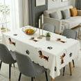 thumbnail image 1 of Rectangular Tablecloth Washable Wrinkle-resistant Polyester Fabric Spillproof Indoor Outdoor Use for Dining Room Kitchen Party Picnic Patio, Farmhouse Aesthetic Rustic Floral Pattern, 1 of 6