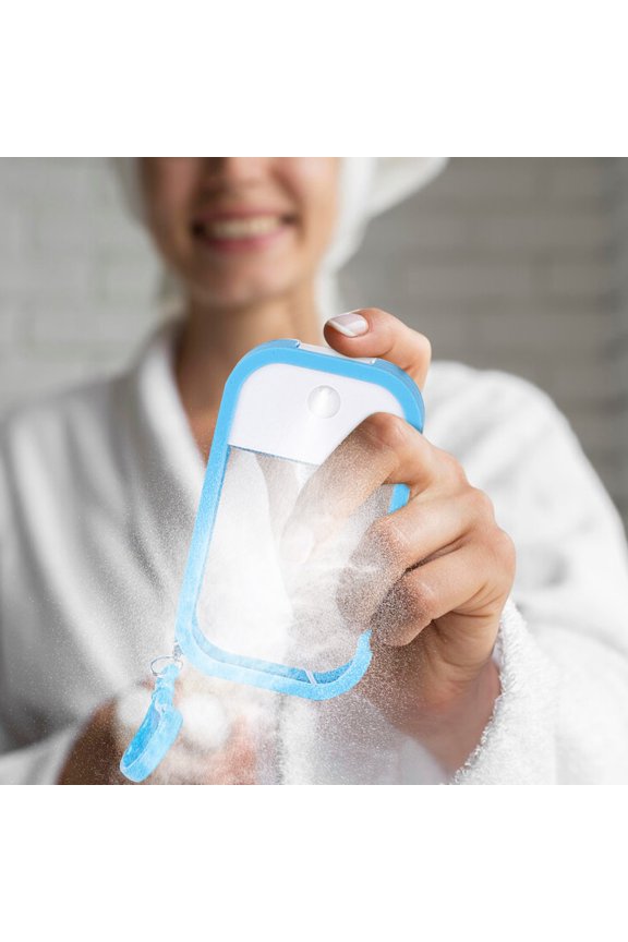 Refillable Perfume Travel Spray Bottle Leakproof Portable Slim Card Design with Keychain for Women Men On The Go Gym Office Travel Essentials Fragrance Atomizer