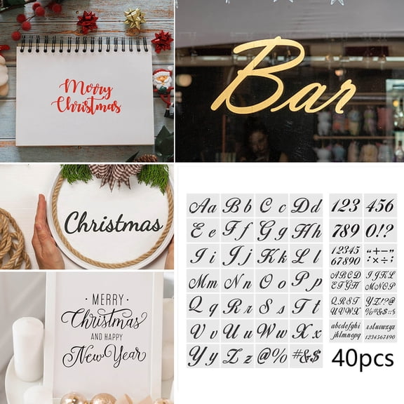 Euaioeiu Reusable DIY Painting Stencils Kit,Hollow Wall Art Templates for Home Decor,Crafting, Custom Projects,PET Plastic Material,Durable and Easy to Use for Furniture,Cards, Wall Decoration