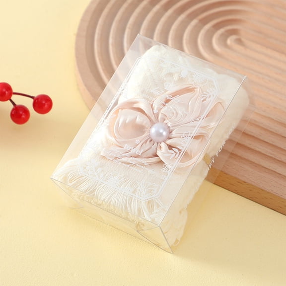 Seyotauo Shower Favors Tassel Towel Gift for Guests Bulk Soft Cotton Hand Towels with Bow and Thank You Card for Wedding Bridesmaid Proposal Gifts Birthday Souvenir Supplies