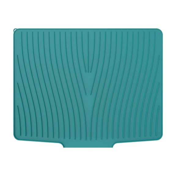 Euaioeiu Silicone Sink Drying Mat Dish Rack Replacement Non Slip Heat Resistant Draining Pad for Kitchen Countertop Camping Dishwasher Safe Flexible Drying Rack