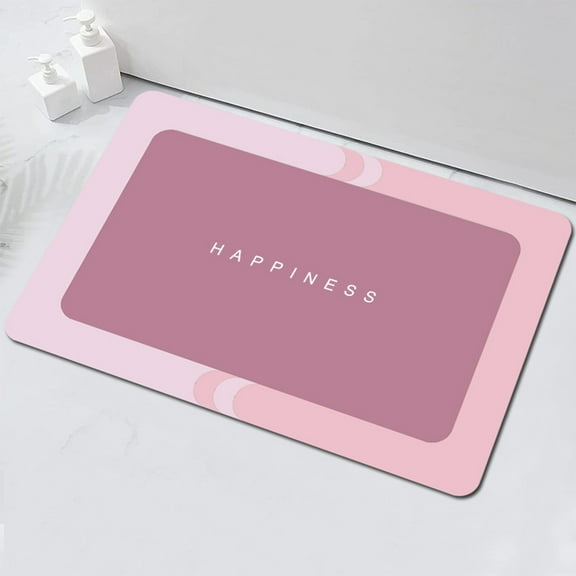 Euaioeiu Super Soft Bathroom Rug Non Slip Water Absorbent Quick Dry Floor Mat Modern Plush Shaggy Carpet for Master Bath Spa Style Ensuite Decor