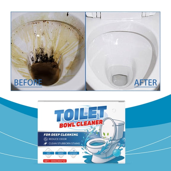 Euaioeiu Toilet Cleaning Tablets Effervescent Bombs Fresh Scent Deodorizer Stain Remover Lime Scale Prevention Bathroom Hygiene Essential for Home Hotel Office Restroom Maintenance