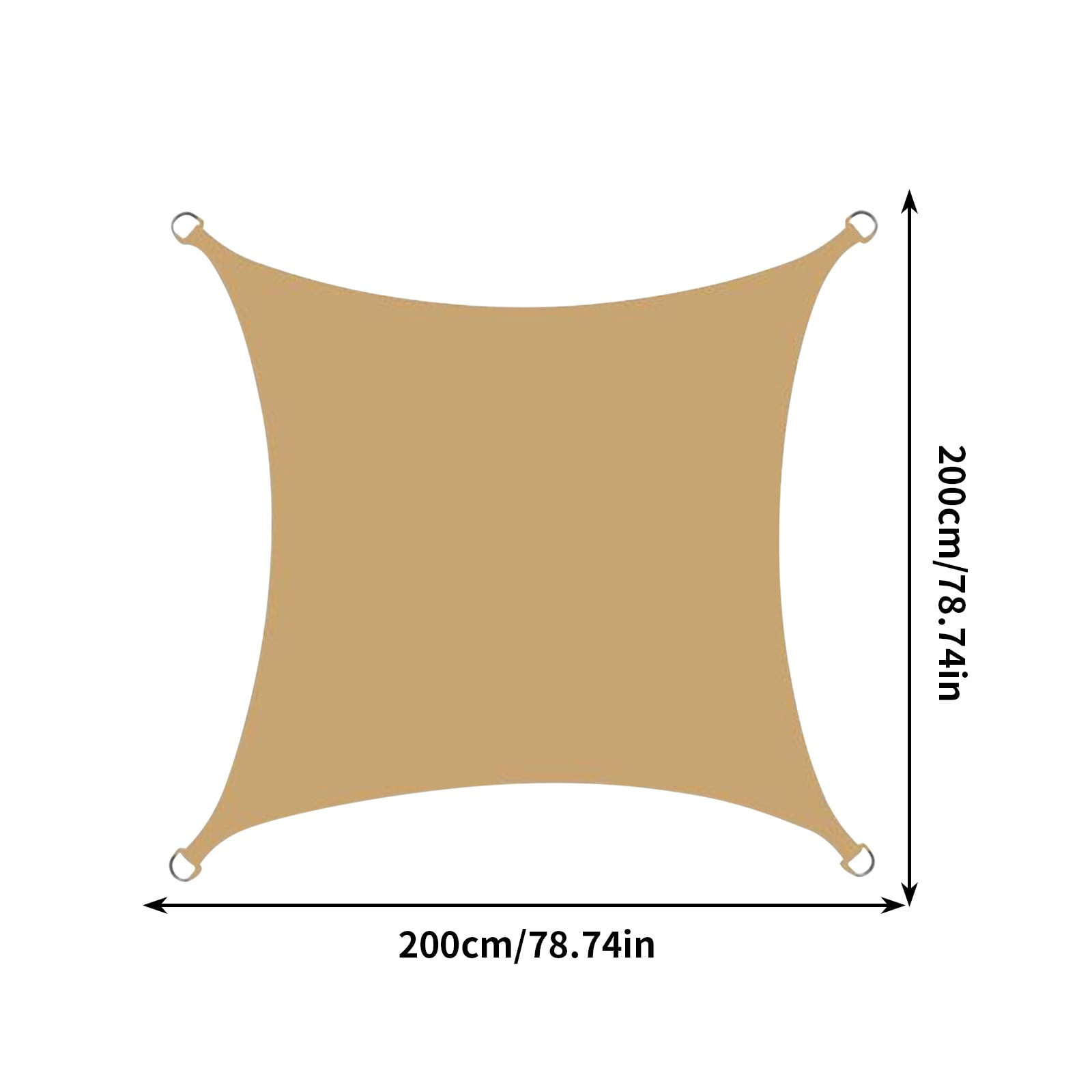 Euaioeiu Triangular Sun Shade Sail UV Block Outdoor Canopy Waterproof ...