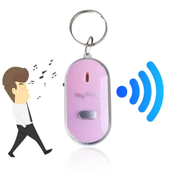 Euaioeiu Whistle Activated Key Finder with LED Flashlight and Remote Sound Control, Portable Key Locator Device for Home, Car, and Personal Belongings