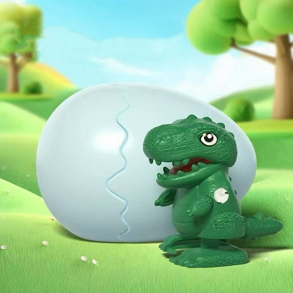 Euaioeiu Wind Up Walking Hatching Animal Toy,Cute Dinosaur Penguin Chick Capybara Figure,Cracks Open & Moves,3.5 Inches Tall,No Batteries Needed,Educational Learning Gift for Toddlers Birthday Party