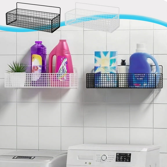 Euaioeiu Wire Baskets,Wall Grid Panel Hanging Wire Basket,Wall Storage and Display Basket for Cabinet & Pantry Organization and Kitchen,Bathroom,Bedroom Storage