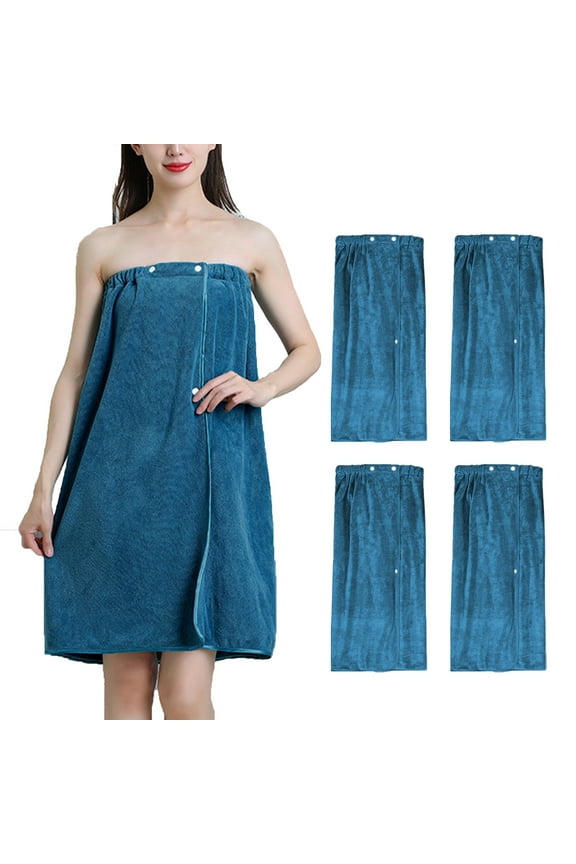 Women's Spa Towel Wrap Robe Adjustable Lightweight Quick-Dry Bathrobe with Pockets for Pool Beach Gym Yoga Travel Lounge Post Shower Swim Cover Up