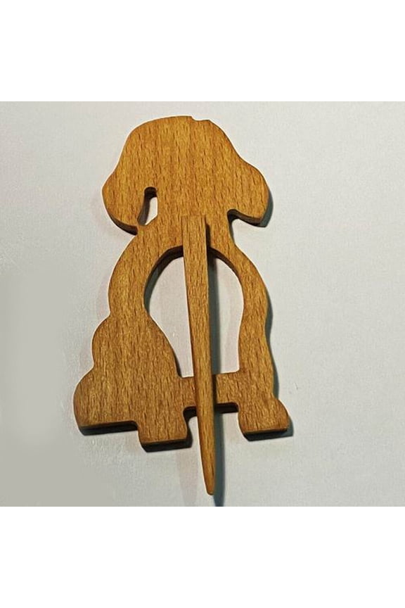 Wooden Brooch Pin for Women, Vintage Sweater Clip Shawl Pin with Cute Kangaroo Cat Animal Design, Handmade Natural Wood Fashion Accessory for Daily Wear, Party, Wedding, Date Night Outfit