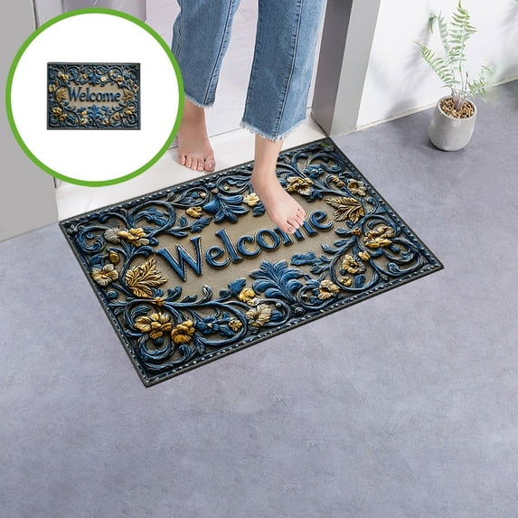 Euaioeiu er Absorbent Door Mat, Quick Dry Non Slip Bathroom Rug with ...