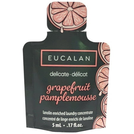 Eucalan Fine Fabric Wash Single Use Sample .17oz-Grapefruit