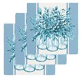 thumbnail image 1 of Eucalyptus Aqua Kitchen Dish Towels for Drying Dishes Set of 3, Stripes Bottle Flower Cactus Plant Waffle Weave Microfiber Hand Tea Bathroom Towels Quick Dry & Absorbent Towel 12x12, 1 of 7
