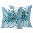 thumbnail image 1 of Eucalyptus Aqua Outdoor Waterproof Pillow Covers, Stripes Bottle Flower Cactus Plant Decorative Square Throw Pillowcase Sofa Cushion Sham for Patio/Couch/Chair, 26"x26" 2 Pack, 1 of 8