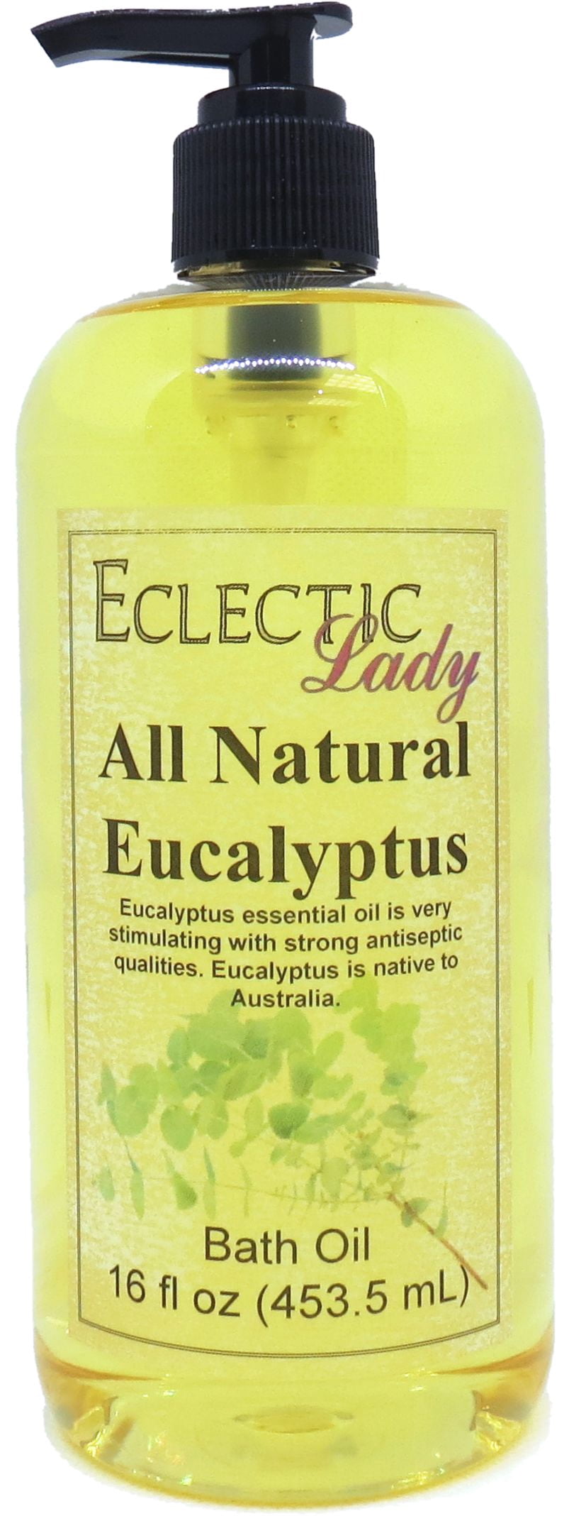 Eucalyptus Bath Oil - Scented Body Oil - Relaxing & Moisturizing Bathing Oil - Fragrance Body Oil For Dry & Rough Sensitive Skin - 16 oz